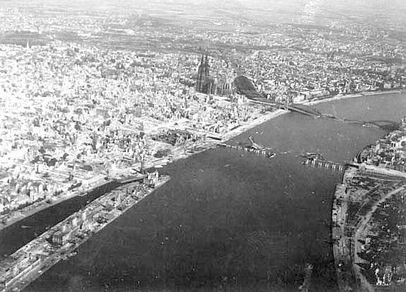 Cologne's Bridges After Bombing